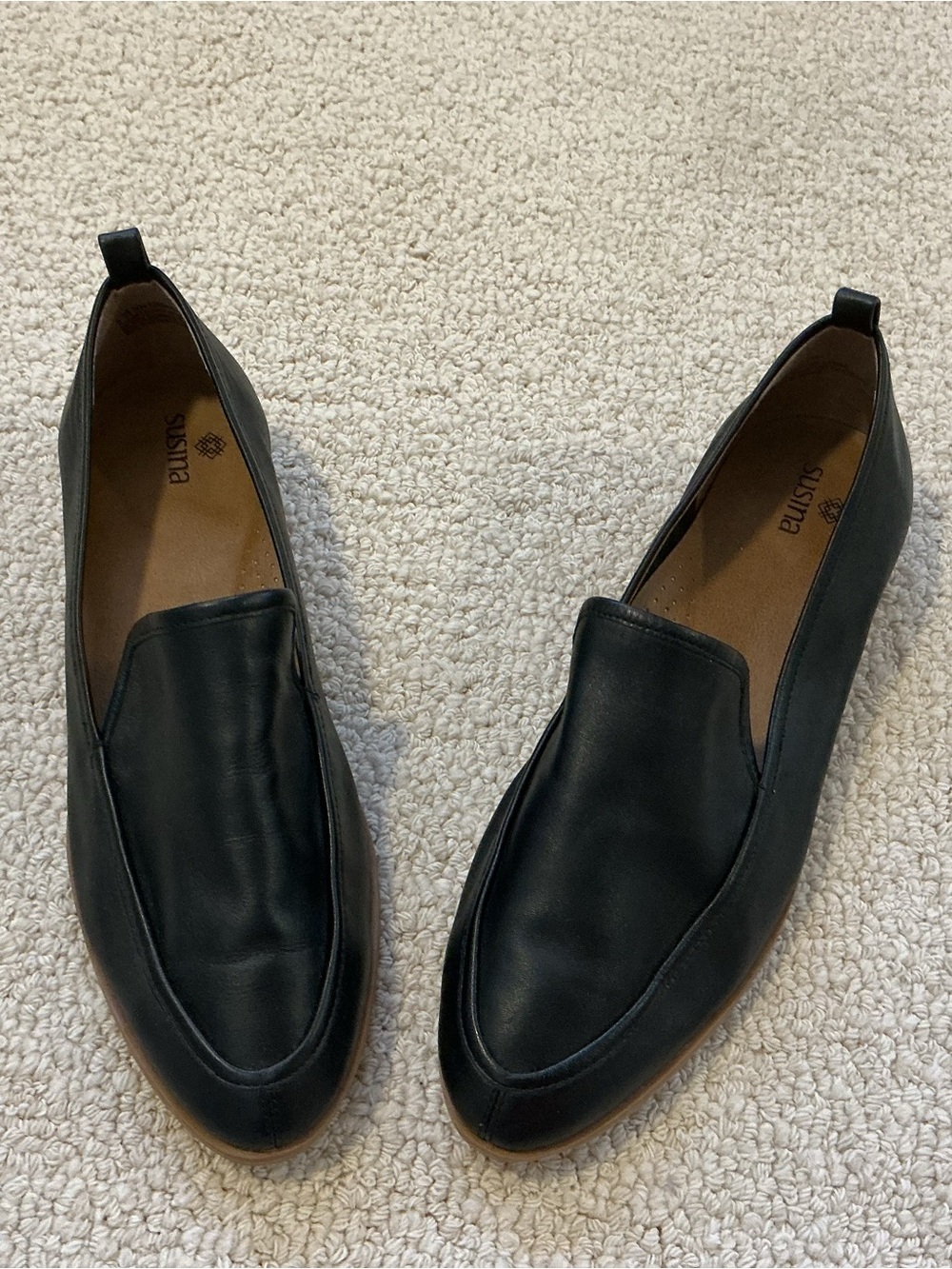 Susina Kellen-Lea Black Leather Shoes